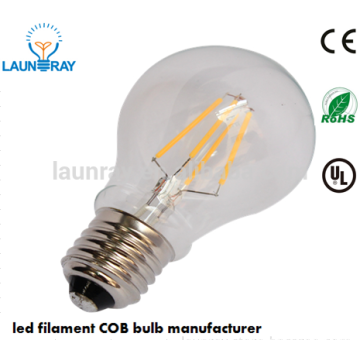 A19 E27 Dimmable LED Filament Bulb 8W COB source High Bright Light